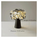 JUAKSQZYI Table lamp Rechargeable Touch Desk Lamp Flower