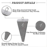 Fishing Weights Sinkers Saltwater Fishing Sinkers Pyramid Weights for Ocean Saltwater Surf Fishing Gear Tackle 1oz 2oz 3oz 4oz 5oz 6oz 8oz JSHANMEI