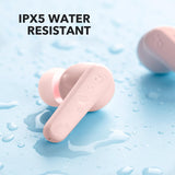 True Wireless Earbuds, 10mm Drivers with Big Bass, Bluetooth 5.3, 30H Playtime, Water-Resistant, 2 Mics for AI Soundcore