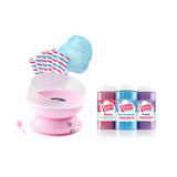 Cotton Candy Express CC1000-S Cotton Candy Machine, with 3 - 11oz. Jars of Cherry, Grape, Blue Raspberry, Orange, Pink Vanilla Floss Sugar & 50 Paper Cones Easy to Use and Clean