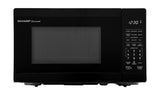 SHARP Compact Countertop Microwave Oven with Removable 10" Carousel Turntable, 700 Watt, 0.7 Cubic Feet, Black