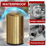 LEASYLIFE 18L/4.7GAL Gold Bathroom Trash Can with Lid,Brass Garbage Can with Flipping Lid,Brushed Stainless Steel for Bedroom,Living Room,Office,Guest Room (4.7gal-Gold)