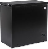 TABU 12.0 Cu Ft Chest Deep Freezer, Large Freestanding Chest Freezer with 7 Level Adjustable Thermostat, Compact Top-opening Deep Freezer with Removable Storage Basket, Black
