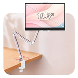 Urmust Portable Monitor Stand up to 18.5", iPad Stand for Desk, Pink