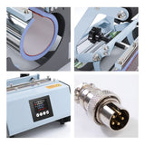 Tumbler Heat Press Machine Blue Mug Press Machine for 30 OZ 20 OZ 16 OZ Straight Sublimation Blanks Skinny