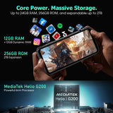 Ulefone Armor 24 Pro Rugged Phone, eSIM Smartphone, 22000mAh Battery,256GB
