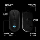 Right- or Left-Handed Mouse with up to 4 Customizable and Switchable Magnetic Side Buttons, 44K DPI Sensor