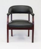 Boss Captain’s Chair In Black Vinyl