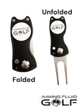 Premium Magnetic Golf Towel I Premium Golf Divot Repair Tool with Magnetic Ball Marker I Perfect Golf Gift