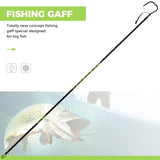 Fishing Gaff Saltwater Fish Gaff with 4-Inch Stainless Steel Fishing Hook Solid Fiberglass Fishing Gaff 3'/ 4'8''/ 7' (3-Feet) FISHAPPY