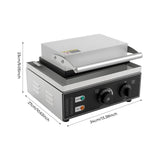 Electric Donut Maker, 110V 1550W Commercial Non-Stick Doughnut Machine 122-572℉ Double-Sided Heating Pancakes Maker Machine w/12 Holes for Parties Kitchen Cafes & Tea Stores
