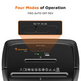 12-Sheet Paper Shredder for Home Office Use, 10-Minute Cross Cut Shredder with 5.5 Gallons Bin, P-4 High Security Heavy Duty Office Shredder Shred CD/Credit Card(C243-A) bonsaii