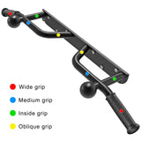 Kipika Heavy Duty Wall Mounted Pull Up Bar, Ball Finger Grip Training, 1 3/10" Durable Steel Tubing, 5 Hand Grip, 38" Wide, 6" Wall to Bar Spacing, More Stable 6 Hole Kipika
