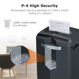 Bonsaii Paper Shredder, 18-Sheet 60-Minutes Shredder for Office Heavy Duty Cross-Cut Shredder with 6 Gallon Pullout Basket 4
