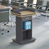 Presentation Lectern Stand,Presentation Lectern,Wooden Speaking Lectern Podium Stand - Floor Standing Pulpits for Churches, Office
