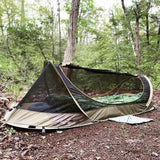 TGpao Easy Set up Ultralight Bivy Tents for Camping,1 Person Pop Up Backpacking Tent for Camping/bivy/Hiking, Waterproof & Mosquito Proof Outdoor Shelter(Army Green)