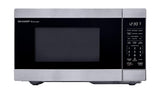 SHARP Compact Countertop Microwave Oven with Removable 10" Carousel Turntable, 700 Watt, 0.7 Cubic Feet, Stainless Steel