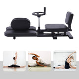 Leg Stretcher, 220LBS Hip Stretching Machine, Leg Stretching Split Machine, Heavy Duty Splits Trainer for Mothers Teenagers Fitness Dance at Home Stretching Angle 180° Black MuChaIOAK
