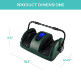 Best Choice Products Heated Shiatsu Foot Massager for Pain Relief, Plantar Fasciitis, Neuropathy, Blood Circulation w/Compact Design - Dark Green