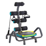 Ab Machine for Stomach Workout – Multi-Functional Adjustable Ab Trainer Machine with Waist Twister, Ab Rocket & Ab Cruncher – Abdominal Exercise