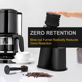 Coffee Grinder, Viesimple Gen 4, Single Dose Burr Coffee Grinders with Magnetic Dosing Cup, Electric Coffee Bean Grinder with Anti-Static Design, Espresso Grinder Compact & Quiet for Home Use Black
