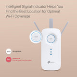 Range Extender RE550 | Dual-Band Wireless Repeater Amplifier w/Gigabit Ethernet Port | Up to 2200 Sq. Ft.