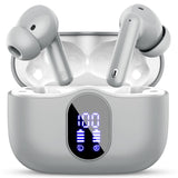 Wireless Earbuds Bluetooth 5.3 Headphones Bass Stereo Ear Buds with Noise Cancelling Mic LED Display Btootos