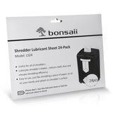 14-Sheet Microcut Paper Shredder and 24-Pack Shredder Lubricant Sheets bonsaii