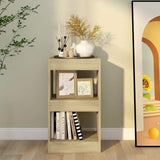 Free-Standing Bookshelf Tower - Sonoma Oak Bookcase & Room Divider, 40x30x72cm, Perfect for Bedroom, Office, Living Room, Reception Area, Stylish Storage Solution