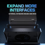 D16 15.6"-19" Gaming Laptop Cooling Pad, USB-A, RGB, Black - 3 Packs