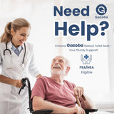 Toilet Seat with Handles - Adjustable Elevated Toilet Seat Riser, 400 lbs Gazoba