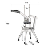 ROVSUN Commercial Vegetable Chopper French Fry Cutter Potato Slicer Fruit Chopper, Super Value Set of Suction Feet, 1/2'', 3/8'', 1/4'', 8-Wedge Blades and Pusher Blocks for Restaurant, Home & Kitchen