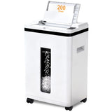 200-Sheet Auto Feed Paper Shredder, Touchscreen Heavy Duty Shredders, 40 Min Non-Stop, P-5 Ultra Security Commercial Shredder for Home Office