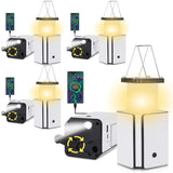 4Pack Solar LED Rechargeable Emergency Camping Lantern, Warm White Solar Rechargeable, Rechargeable Type C garageangle