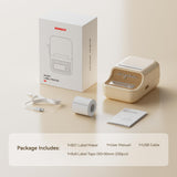 NIIMBOT B21 Pro 300 DPI Bluetooth Label Maker with Tape, Beige