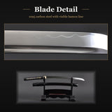 Empire Wheel Wakizashi, 1095 Carbon Steel Hand Forged Full Tang Sword