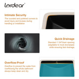 Lordear Undermount Black Bathroom Sink 21x15 Inch Bathroom Vanity Sinks Undermount Rectangle Black Porcelain Ceramic Bathroom Under Counter Lavatory Vanity Sink Basin with Overflow
