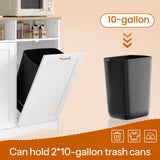 Double Tilt Out Trash Can Cabinet, 20 Gallon Kitchen Trash Bin Cabinet