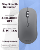 Bluetooth Silent Mouse, 3 Level DPI Adjustment, 36 Month Battery Life, Bluetooth 5.3, 3 Device Paring, Whisper Quiet