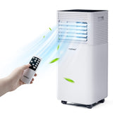 COSTWAY Portable Air Conditioner, 10000 BTU AC Cooling for Room Spaces up to 350sq.ft, with Remote Control