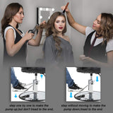 BestMassage | Barber Chair | Hydraulic Styling Chair | PU Leather | Adjustable Height | Footrest | Anti-Slip Chrome Base | Heavy-Duty Steel Frame | Black | for Hair Stylists & Home Use