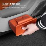 AOWIS Car Trash Can Storage Pockets - 100% Leak-Proof Organizer,Car Seat Back and Door Hanging Storage,Two Levels Above and Below (Black)