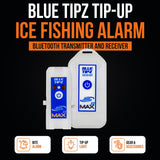 Deep Freeze BlueTipz Tip-Up Ice Fishing Alarm - Bluetooth Transmitter - Bite Alarm - Ice Fishing Tip-Up Light - Ice Fishing Gear & Accessories - Free Bluetooth iOS & Android Application