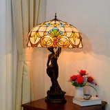 Tiffany Table Lamp Tiffany Style Large Table Lamp Baroque Multicolor Stained Glass Shade Desk Lamp