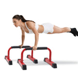 Push Up Bars: Sweat-resistant Parallettes Bar for Handstands L-sit & Dip, No Wobbling Strength Training Pushup Stands