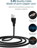 Power Strip Tower Surge Protector Desktop Charging Station, 10 Ft Extension Cord, 9 Outlets, 4 USB Ports Black SUPERDANNY