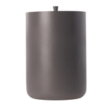 Maxi Collection Large Bathroom Trash Can – 6 Gallon Resin Waste Bin with Lid, 10x10x14 Inch Modern Garbage Can, Fits Standard 5-6 Gallon Bags (Gray)