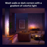 Philips Hue Signe Smart Floor Lamp, White - White and Color Ambiance LED Color-Changing Light - 1 Pack - Indoor - Control with App - Compatible with Alexa, Google Assistant, and Apple Homekit