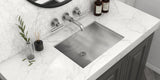 Ruvati 16 x 11 inch 16 Gauge Stainless Steel Bathroom Sink - Rectangular Bathroom Sink with Brushed Finish hides scratches, Easy-to-Clean Undermount Sinks - RVH6107