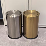 LEASYLIFE 4.8GALStainless Steel Bathroom Trash Can with Lid, Silver Trash Can with Flipping Lid, Garbage cans for Kitchen，Living Room,Dental Office，Hotel,Guest Room(4.7gal-Silver)